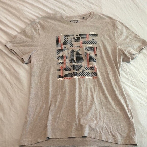Penguin Graphic Ladders Gaming Gray T-Shirt Mens Size Large - Picture 1 of 5